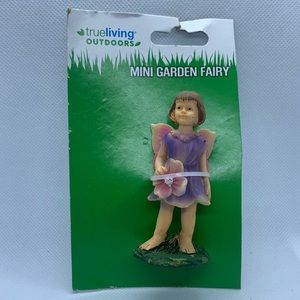 NEW IN PACKAGING Mini Garden Fairy Purple Dress Fairy Garden Figurine